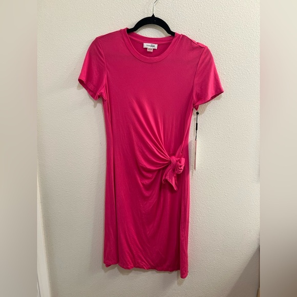 Calvin Klein Dresses & Skirts - NWT Calvin Klein wrap T-shirt dress size 4 pink